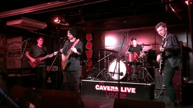 Music students performing at The Cavern Club