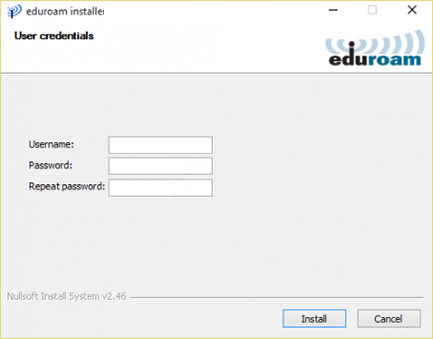 eduroam installer Windows