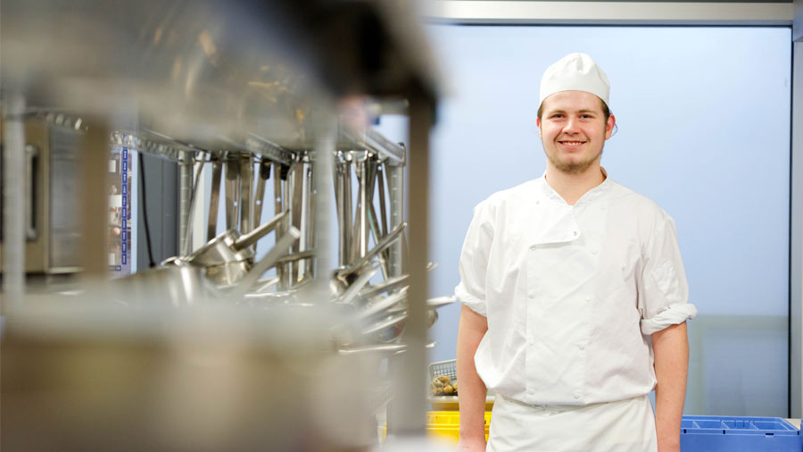 Picture of one of our catering students