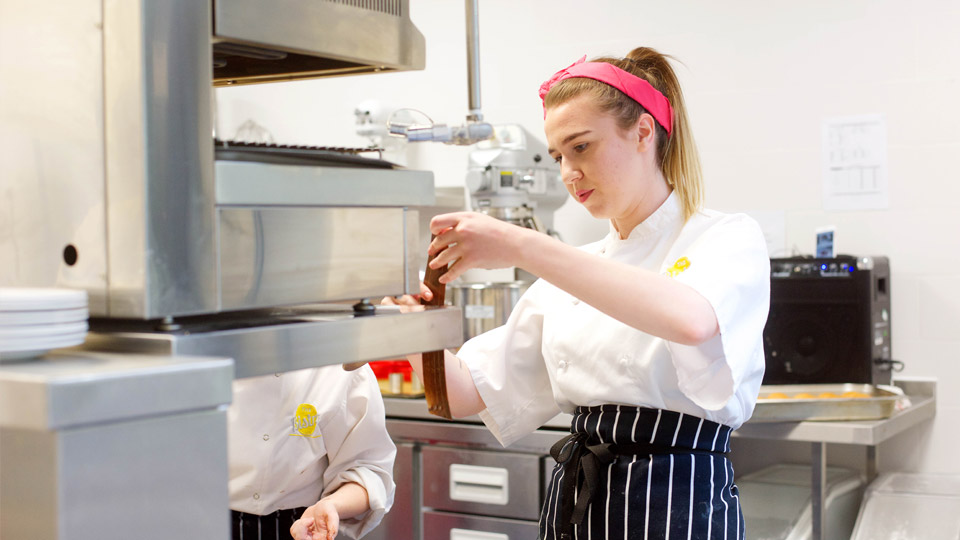 Student in Kitchen