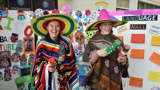 Students dressed up