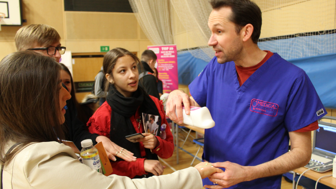 Picture from our Healthcare Science Skillshow