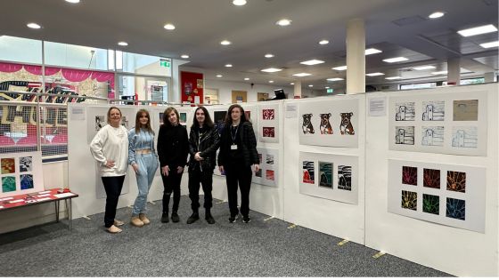 Art and Design Students Exhibit Talent at Huyton Library Showcase