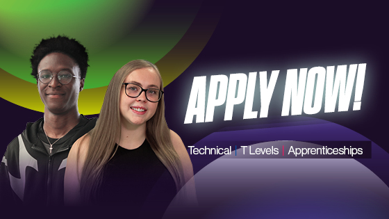 Picture of our School Leaver prospectus. Links through to our prospectuses